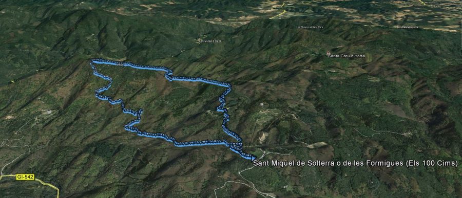 Ruta: Sant Miquel de Solterra (1.202 m) (Els 100 Cims)