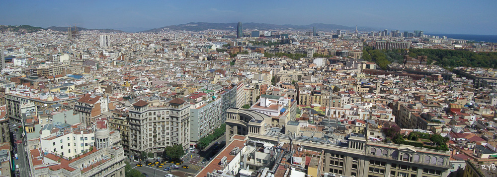Barcelona desde lo más alto de la Catedral