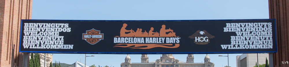 Concetración Harley Davidson en Barcelona 2014