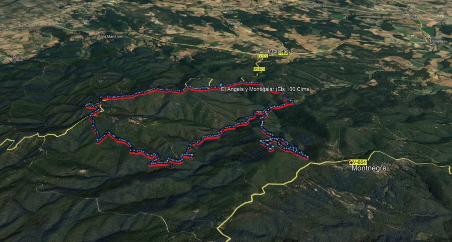Ruta: Els Àngels (483 m.) y Montigalar (464 m) (Els 100 Cims)