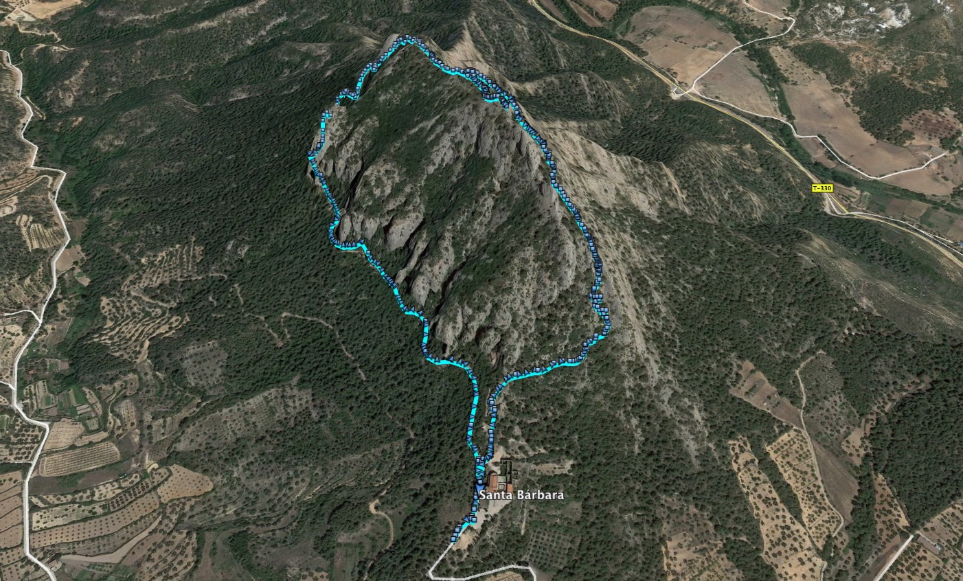 Ruta:  Santa Bárbara ( 752 m.) (Els 100Cims)