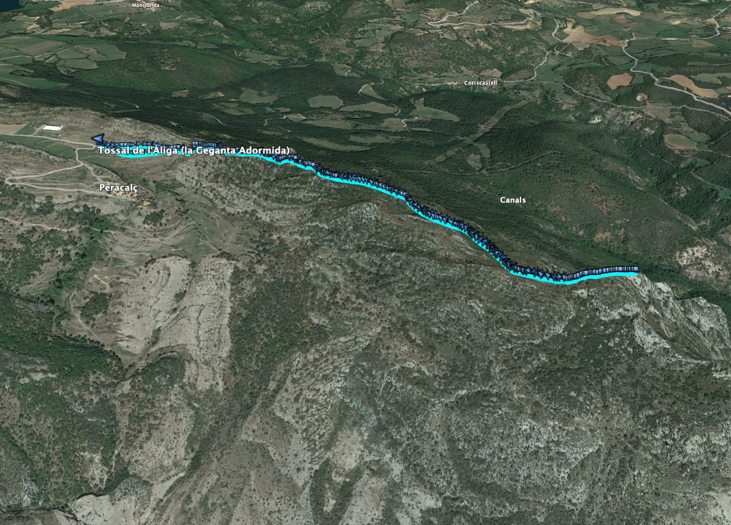 Ruta: Tossal de l’Àliga (la Geganta Adormida) (1315 m.) (Els 100 Cims)