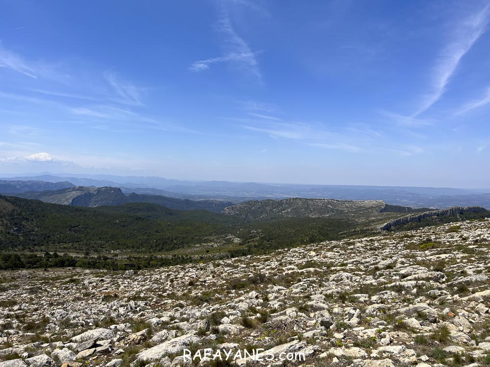 Ruta: Mola de Colldejou (922 m.), Miranda de Llabería (919 m.) y Cavall Bernat (840 m.) (Els 100 Cims)