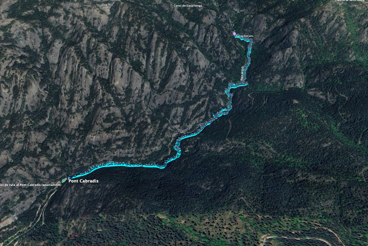 Ruta: Pont Cabradís (Pont Quebradís) Ruta: Pont Cabradís (Pont Quebradís)