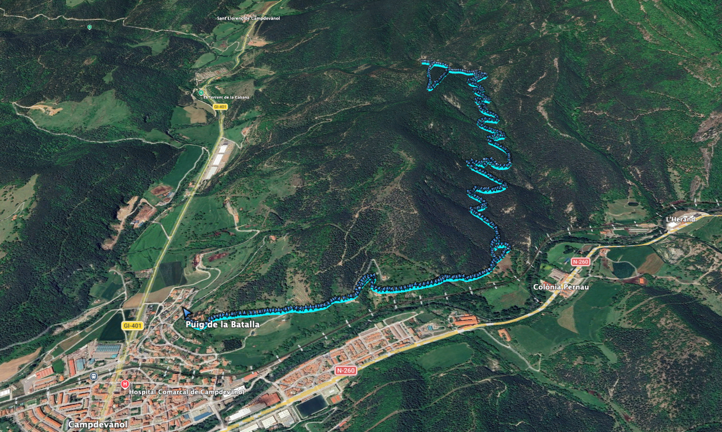 Ruta: Puig de la Batalla (1052 m.) Ruta: Puig de la Batalla (1052 m.)